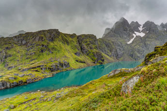 Insel Austvågøya. Zur Trollfjordhytta.
																  Isvatnet