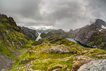Insel Austvågøya. Trollfjord und Trollfjordvatnet