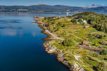 Blick von der Brücke über Saltstraumen