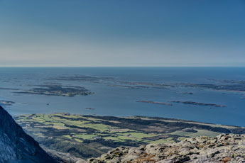Sju søstre. Am Grytfoten. Blick nach Westen
