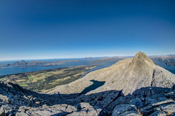 Sju søstre. Am Grytfoten. Blick nach Nordosten