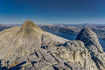 Sju søstre. Am Berg Grytfoten. Blick nach Osten