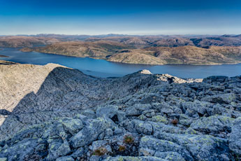 Sju søstre. Am Berg Skjerdingen. Blick nach Südosten