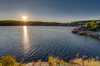 Halbinsel Tollerodden. Blick auf Larvik