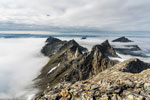 Am Berg Langletinden. Bergkette