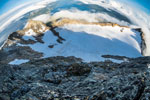 Am Berg Langletinden. Gletscher Blåisen