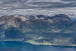 Insel Rolla. Am Berg Stortinden. Blick zum Berg Langlitinden