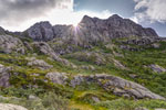Insel Austvågøya. Zum Berg Vågakallen. Budalstinden