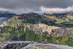Insel Austvågøya. Höhe 713 m. Blick nach Norden