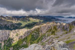 Insel Austvågøya. Höhe 713 m. Blick nach Nordosten