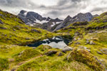 Insel Austvågøya. An der Trollfjordhytta