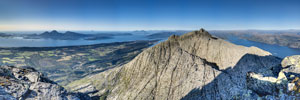 Sju søstre. Am Berg Skjerdingen. Blick nach Nordosten