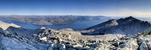 Sju søstre. Am Berg Skjerdingen. Blick nach Südosten