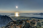 Sju søstre. Am Berg Skjerdingen. Blick nach Westen