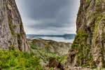 Insel Torget. Am Berg Torghatten. Blick nach Nordosten