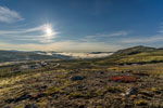 Tverrfjellet. Aussichtspunkt Snøhetta. Blick nach Südosten