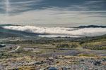 Tverrfjellet. Aussichtspunkt Snøhetta. Blick nach Südosten