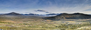 Tverrfjellet. Aussichtspunkt Snøhetta