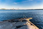 Larvik. Halbinsel Tollerodden. Blick zum Larviksfjord