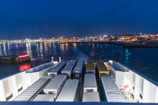 Fähre. Hafen Hirtshals