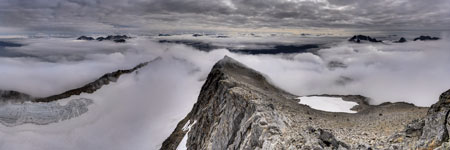Am Berg Langletinden. Blick nach Süden