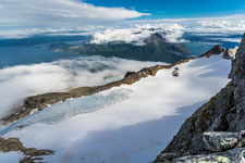 Am Berg Langletinden. Blick nach Osten