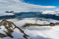 Am Berg Langletinden. Blick nach Nordosten