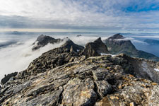 Am Berg Langletinden. Blick nach Westen