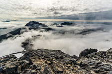 Am Berg Langletinden. Blick nach Westen