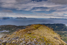 Insel Rolla. Am Berg Stortinden. Vågsfjord