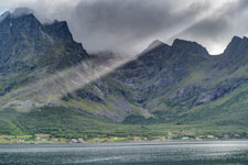Insel Austvågøya. Blick zum Lilandsdalen