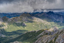 Insel Austvågøya. Höhe 713 m. Blick nach Norden