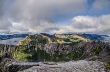 Insel Austvågøya. Höhe 713 m. Blick nach Norden