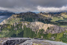 Insel Austvågøya. Höhe 713 m. Blick nach Norden