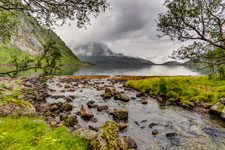 Insel Austvågøya. Zur Trollfjordhytta. Austpollen