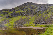 Insel Austvågøya. Zur Trollfjordhytta. Trollfjordtindan
