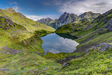Insel Austvågøya. Zur Trollfjordhytta.
																  See Höhe 273 m