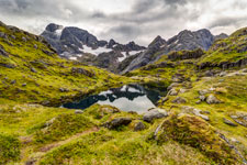 Insel Austvågøya. An der Trollfjordhytta