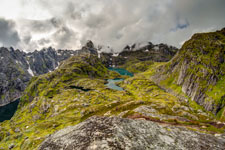 Insel Austvågøya. An der Trollfjordhytta. Höhe 503 m