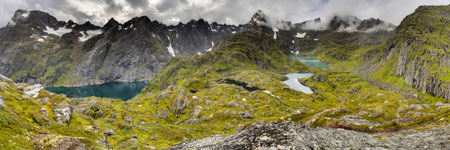 Insel Austvågøya. An der Trollfjordhytta. Höhe 503 m