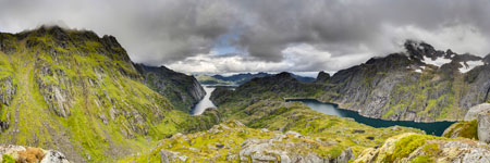 Insel Austvågøya. An der Trollfjordhytta. Höhe 503 m
