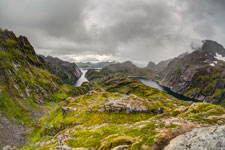 Insel Austvågøya. Trollfjord und Trollfjordvatnet