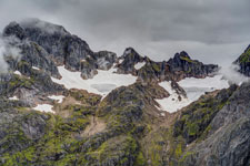 Insel Austvågøya. Kargletscher am Trolltindan
