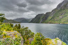 Insel Austvågøya. Am Higravfjord