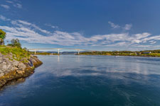 Saltstraumen. Blick vom Ørnneset