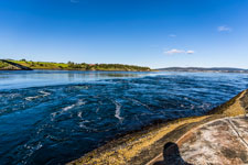 Saltstraumen. Blick vom Baksundholmen