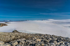 Zum Helgelandsbukken. Auf dem Plateau. Blick zum Svartisen