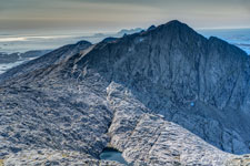 Sju søstre. Am Grytfoten. Blick nach Südwesten