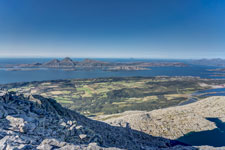Sju søstre. Am Berg Grytfoten. Blick nach Nordwesten