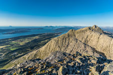 Sju søstre. Am Berg Skjerdingen. Blick nach Norden